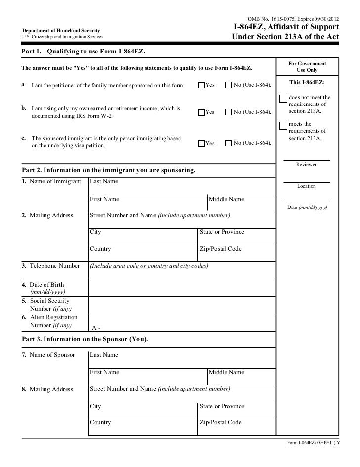 eligibility of affidavit form
