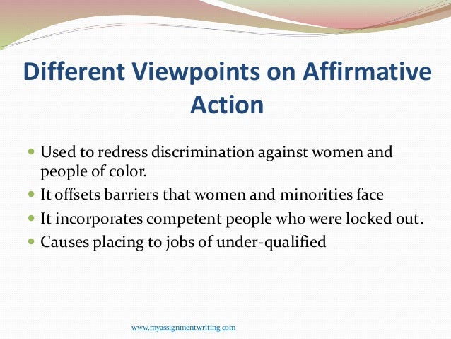 Free affirmative action Essays and Papers - 123HelpMe com