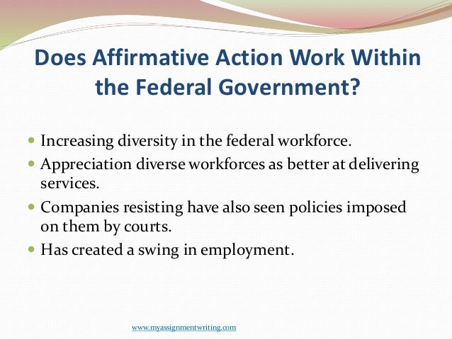 Persuasive essay about affirmative action