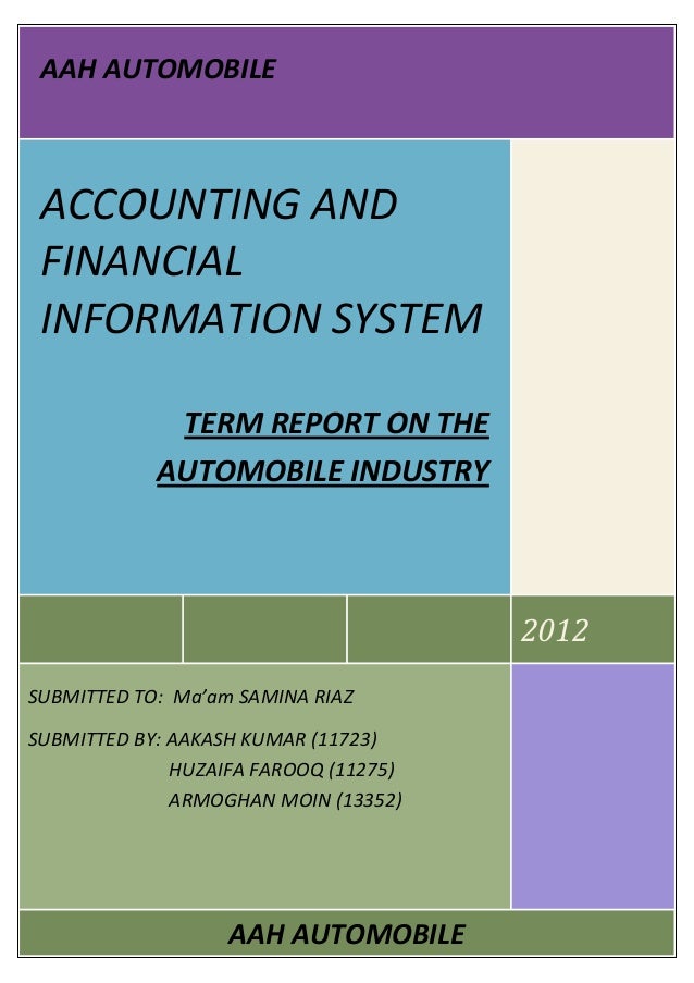 ACCOUNTING AND FINANCIAL INFORMATION SYSTEM APPLIED ON THE AUTOMOBILE…