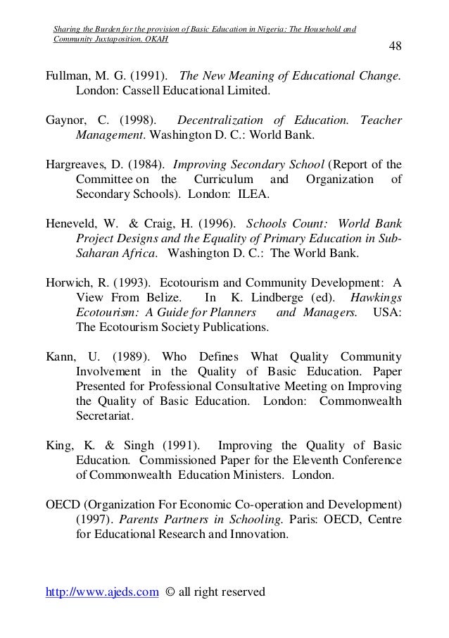 Community Participation in Quality Education
