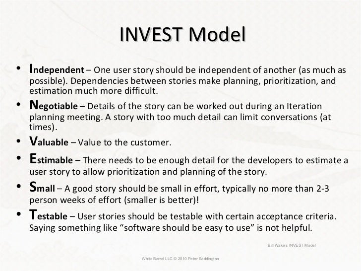 Agile and user story Peter Saddington