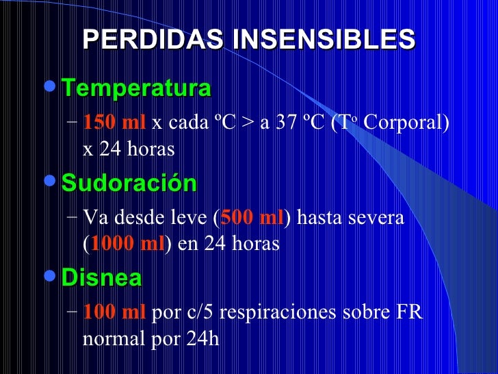 Agua y electrolitos