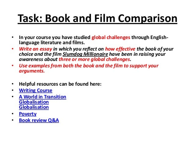 Book vs. movie | teen opinion essay on reading, watching 