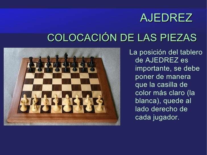 Colocacion De Las Piezas De Ajedrez