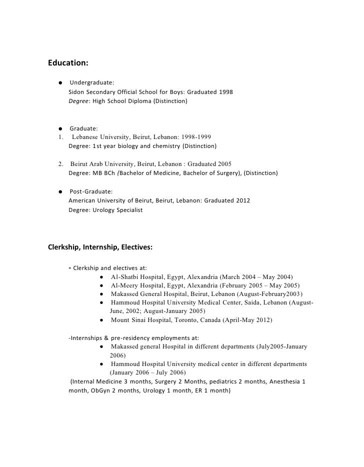 Aamc cv template medical student image