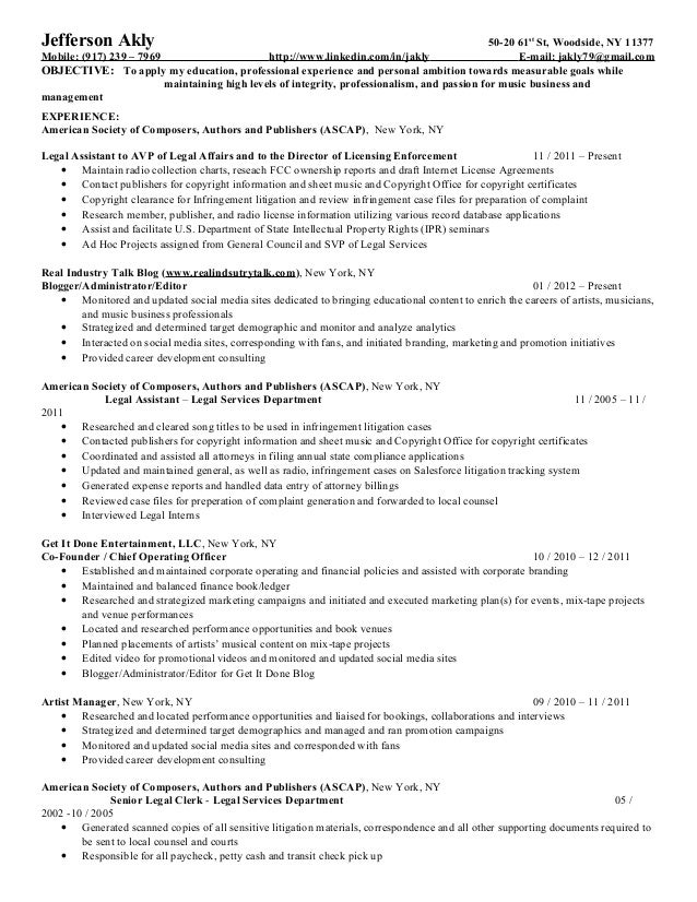 Mail clerk resume example sample