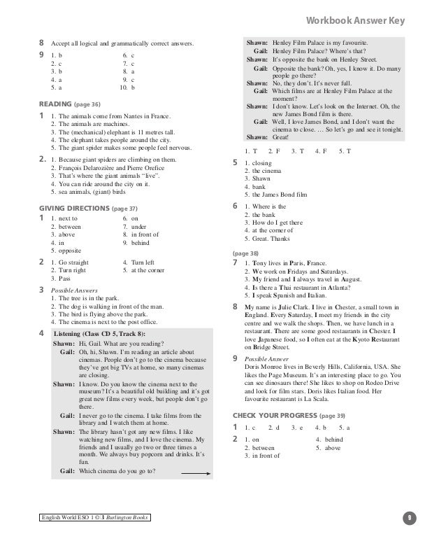 Gateway B1+ Workbook Ответы