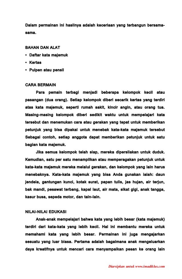 Alat Permainan Edukatif Alat Permainan Edukatif