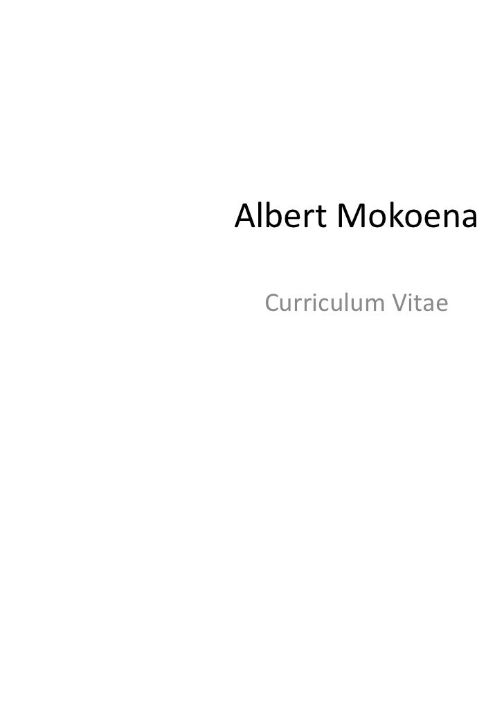 high profile curriculum vitae