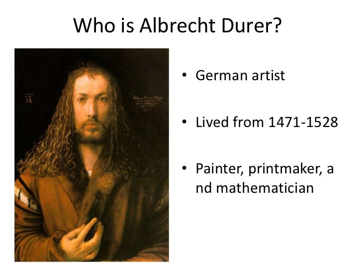 The biography of albrecht durer