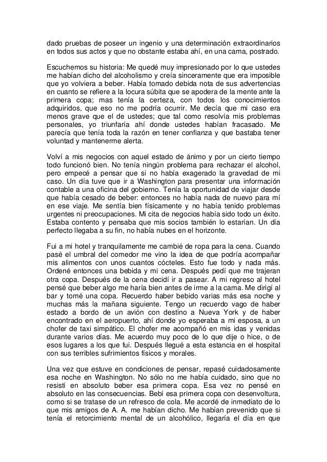 La codificación real de la dependencia alcohólica