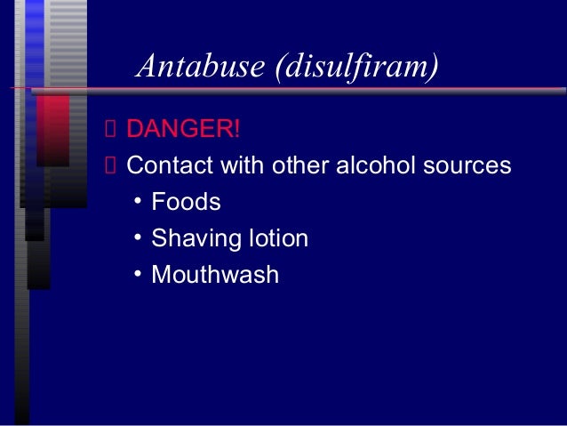 Antabuse And Other Medications