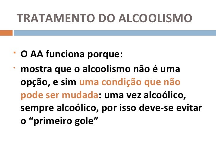 A codificação de alcoolismo e remoção