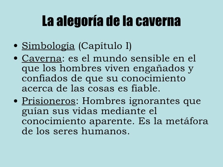 Simbología Alegoria de la Caverna