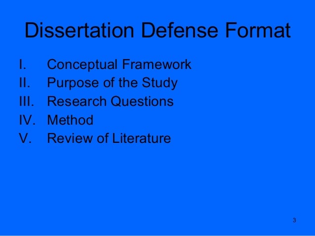 Dissertation defense preparation