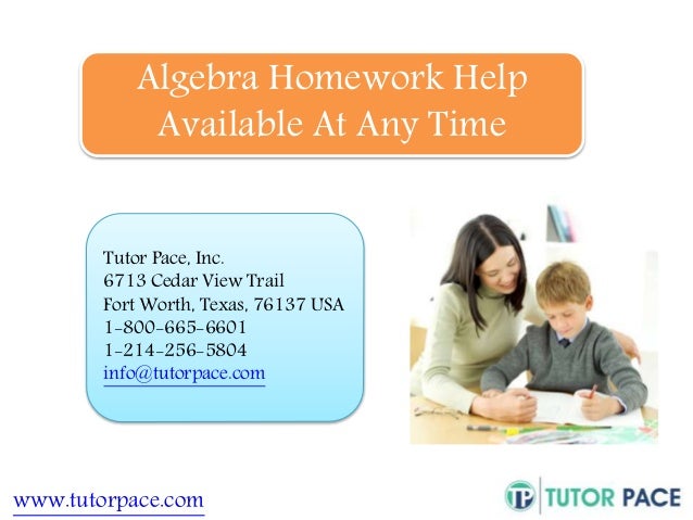 Homework help with algebra i
