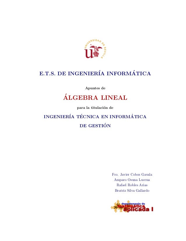 algebra lineal