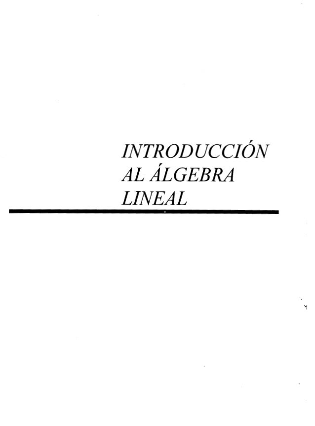 algebra lineal