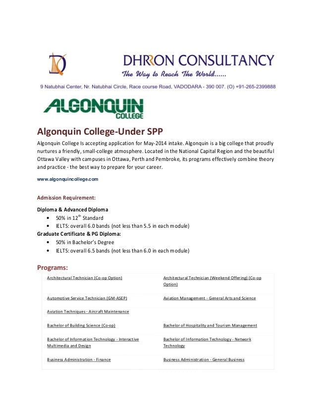 Algonquin College Employment 74