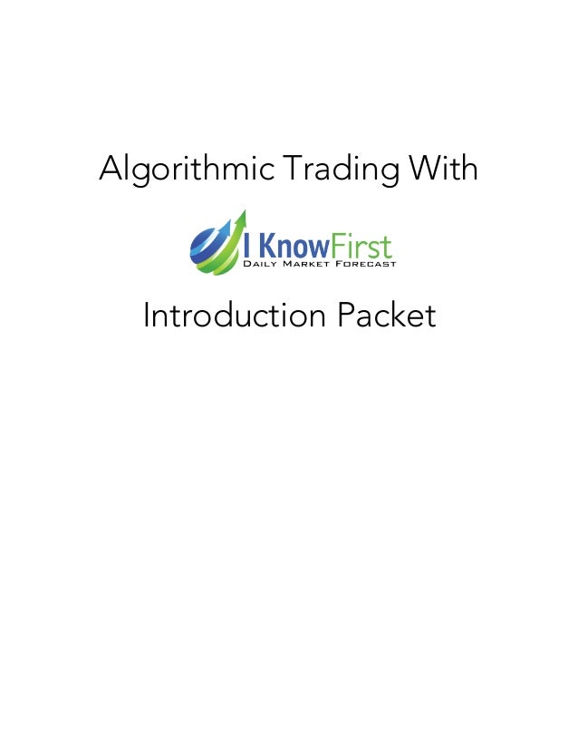 Algorithmic trading strategies amazon