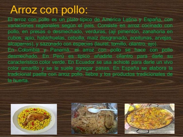 Platos De Arroz En Ingles