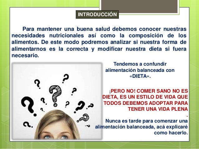 La Dieta Balanceada Requiere Conocer La Cantidad De