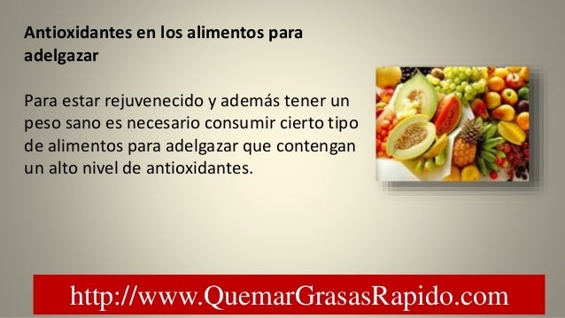 Alimentos Fundamentales Para Adelgazar