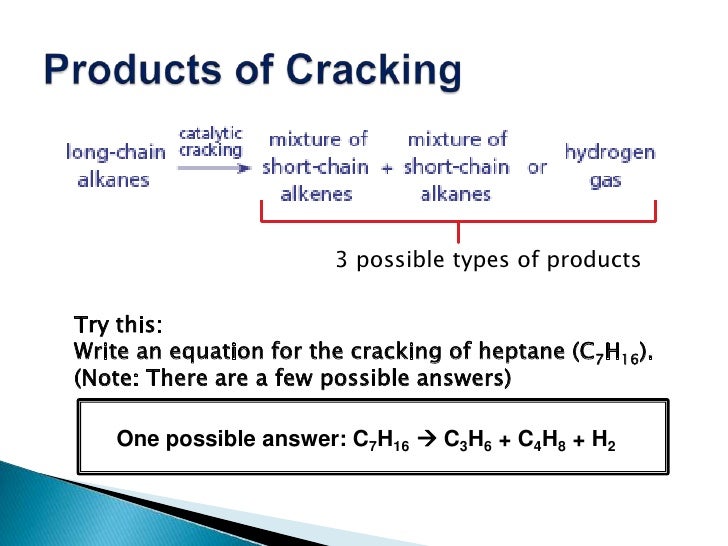 C11h24 cracking equation image