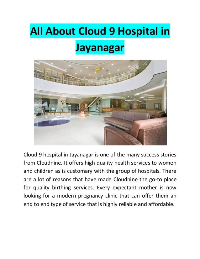 All about cloud 9 hospital in jayanagar