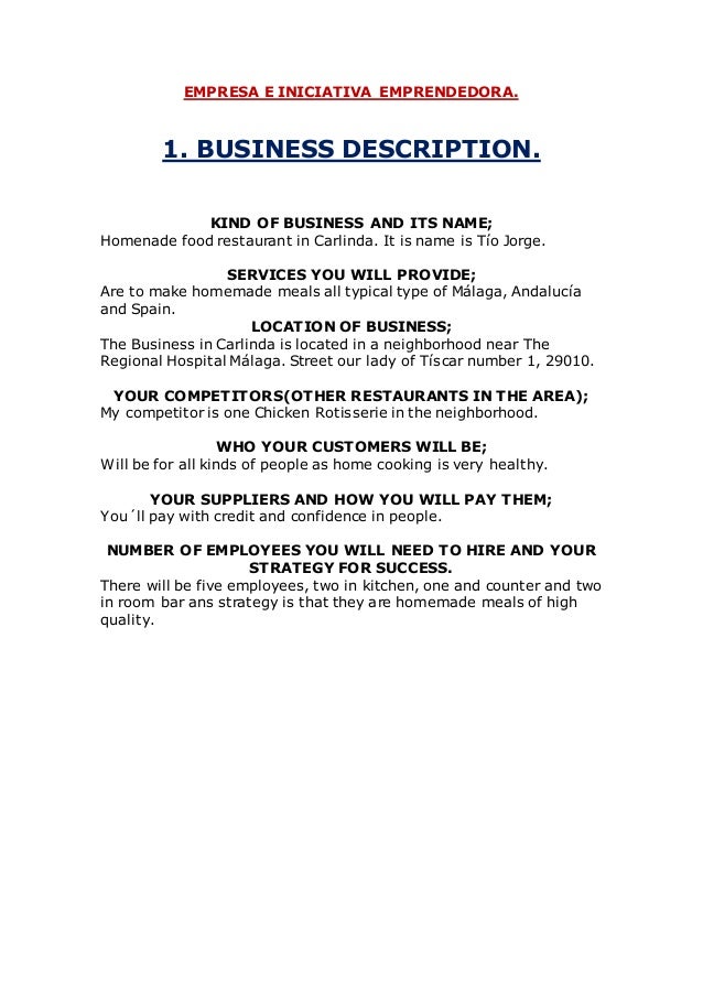 Business description meaning image