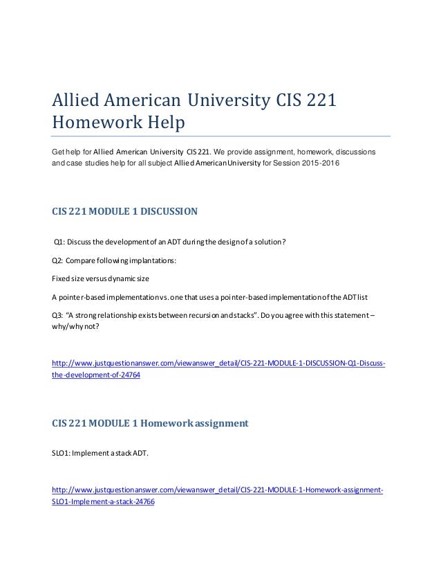 Cis100 homework help