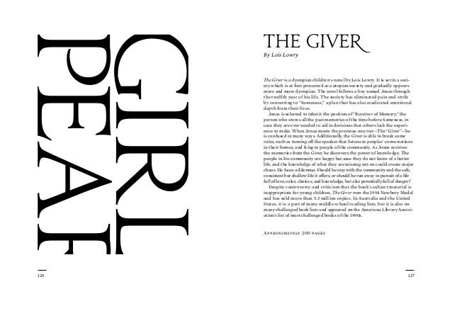 Book report on the giver