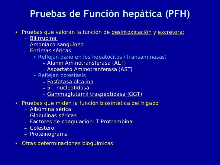 Alteracion De Las Pruebas De FuncióN HepáTica