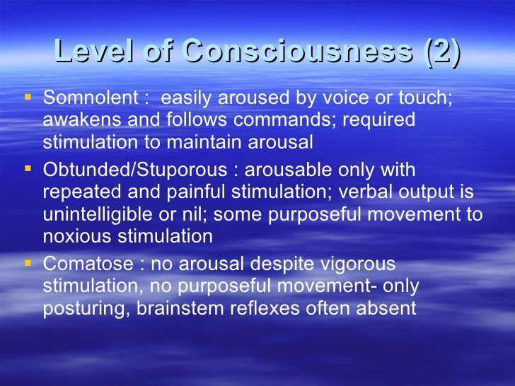 Alteration Of Consciousness