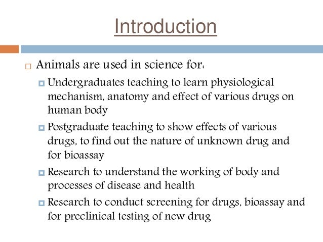 Animals in medical research essay