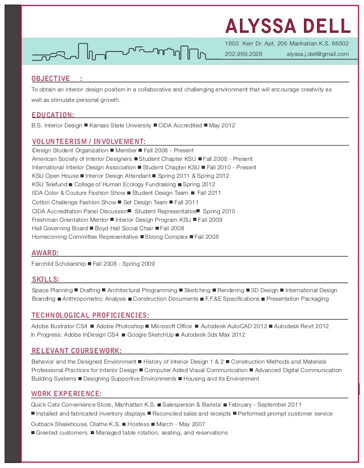 design student resumes
