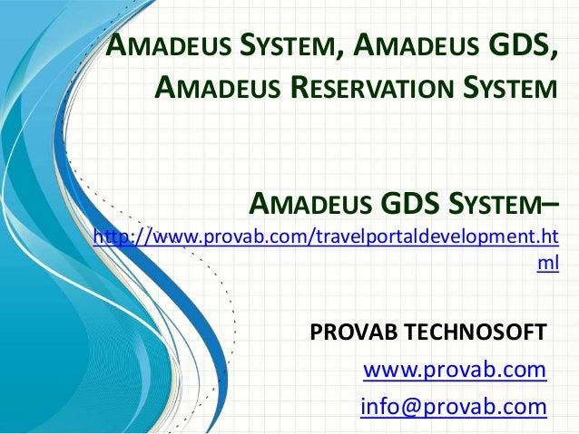 amadeus gds reservation system amadeus reservation system