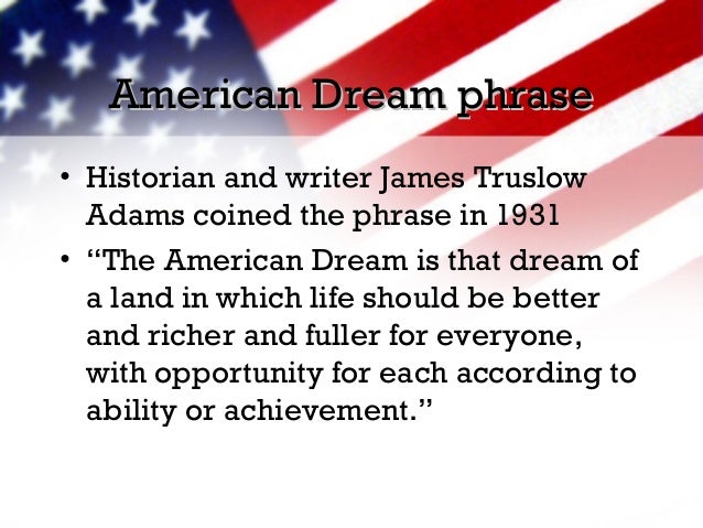 What is the american dream today essay