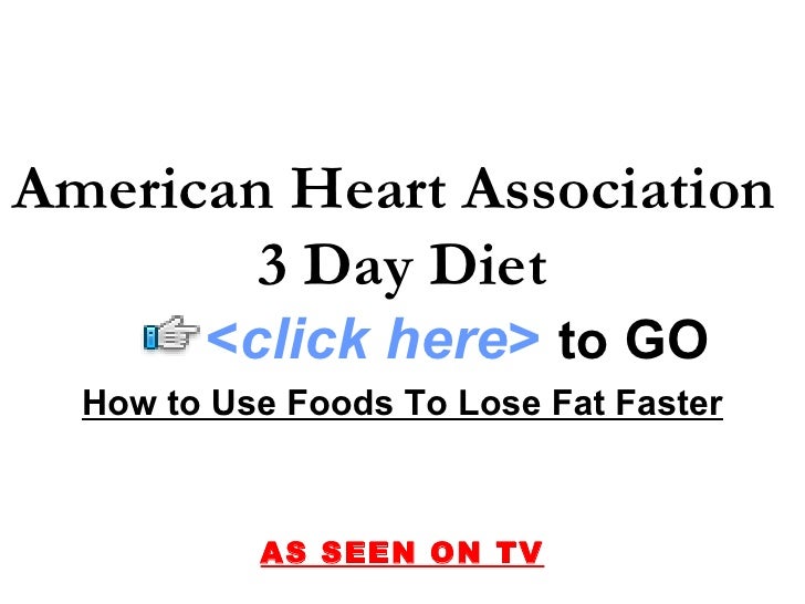 american-heart-association-3-day-diet