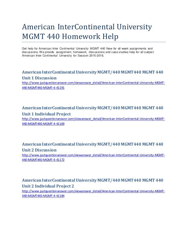 Aiu homework help