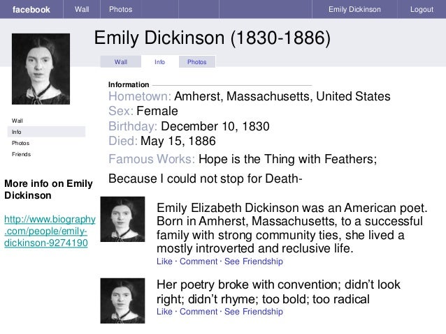 the affinity of death in the literary works of emily dickinson Online literary criticism and analysis for emily dickinson. the affinity of death in the literary works of emily dickinson Online literary criticism and analysis for emily dickinson.