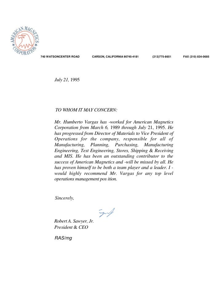 referans letter