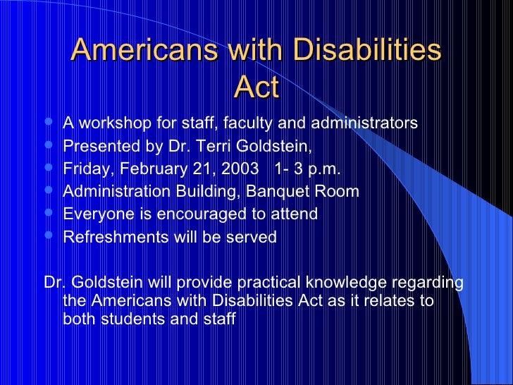 research paper on americans with disabilities Only a third of the 20 million working-age americans with disabilities to find work, too, said andrew houtenville, director of research for the. research paper on americans with disabilities Only a third of the 20 million working-age americans with disabilities to find work, too, said andrew houtenville, director of research for the.