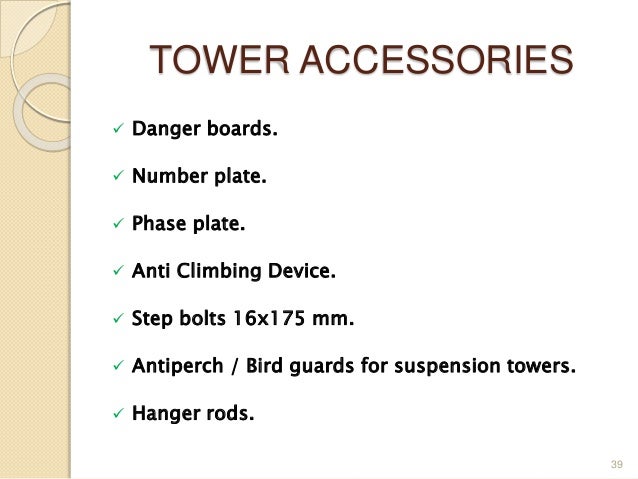 Image result for tower accessories of transmission line