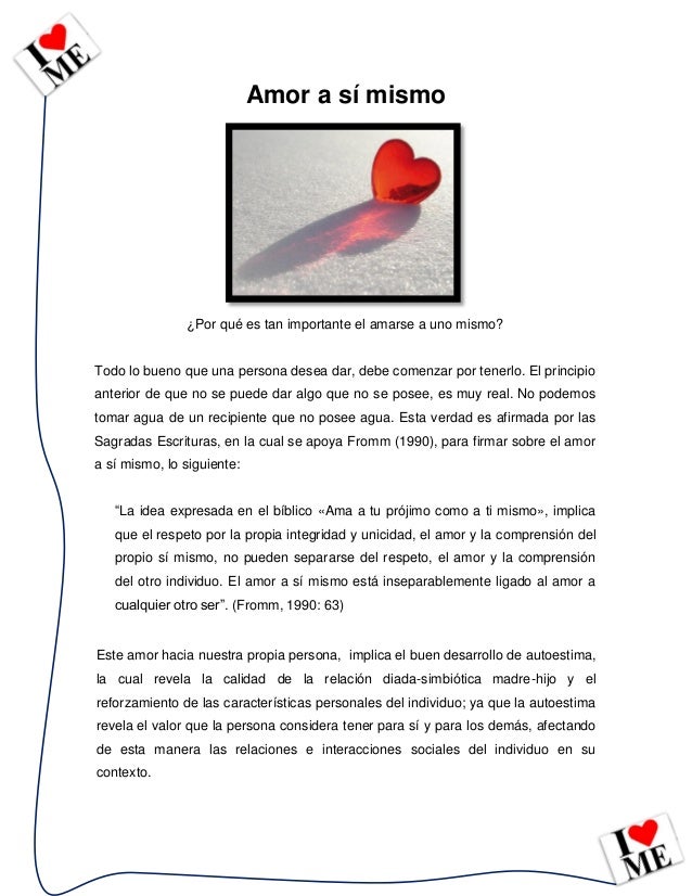Amor a sí mismo