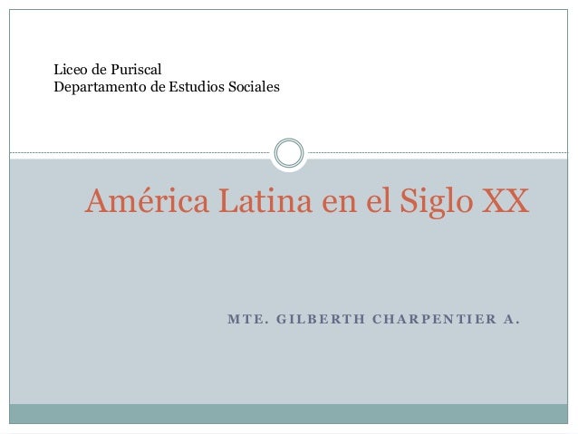 EN EL SIGLO XX en el siglo xx:
