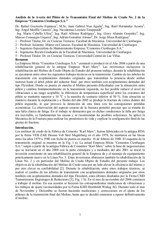 FATIGA EN HERRAMIENTAS DE CORTE fatiga en herramientas de corte: