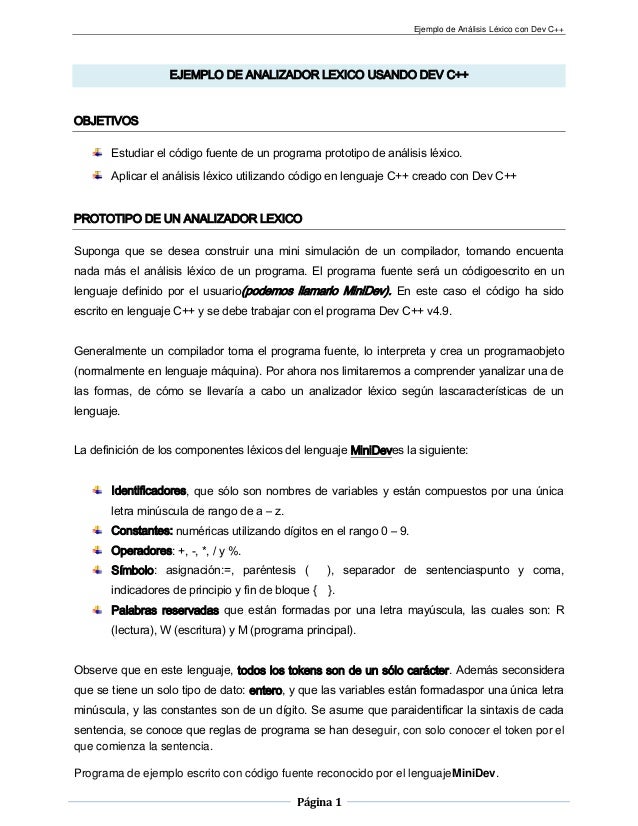 COMPILADORES LEXICO compiladores lexico: