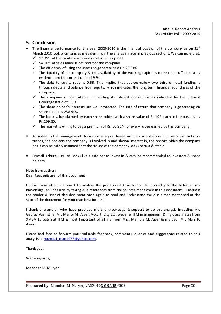 investor report template